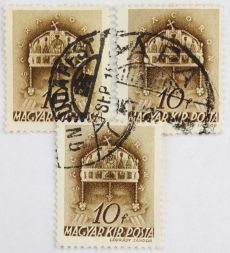 Марка 10 филлеров, Венгрия, Корона Святого Стефана, 1939-1942 год
